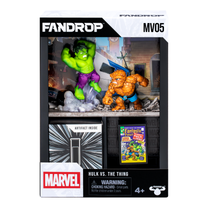 Shopkins FANDROP Marvel W2 Figure 2 Pack Hulk Vs The Thing